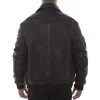 Zip Front Leather Jacket