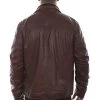 Leather Jacket With Quilted Front Insert