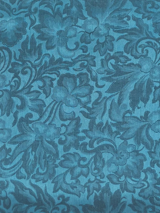 Blue Silk Jacquard Scarf Wild Rag Scarves 35" X 35" 1 Blue Silk Jacquard Scarf Wild Rag Scarves 35" X 35"