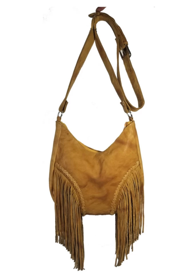 Beaded Three Concho Soft Leather Shoulder Bag 5 Beaded Three Concho Soft Leather Shoulder Bag - Image 5