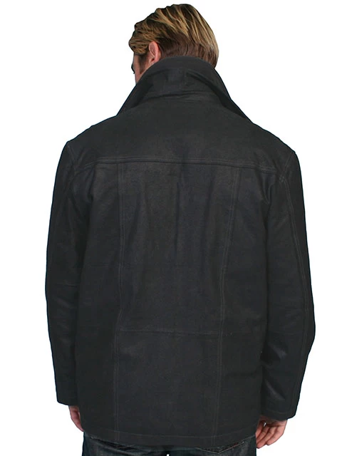 Vintage Black Premium Leather Car Coat 1 Vintage Black Premium Leather Car Coat