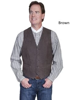 Lambskin Button Front Vest -WildWestFashionFinds 503 19820Vest 05