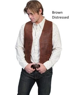 Lambskin Button Front Vest -WildWestFashionFinds 503 19820Vest 06