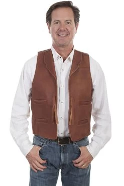 J.W. Duke Classic Leather Frontier Vest