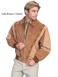 Two-toned Boar Suede Rodeo Jacket -WildWestFashionFinds 62 197 preview 05