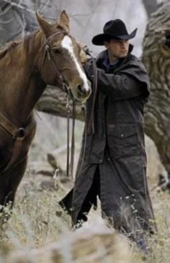 Low Rider Oilskin Duster (Brown / Large 46"-48" Chest) -WildWestFashionFinds Australian20Low20Rider20Oilskin20Duster 06 3