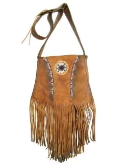 Turtle Rosette Beaded & Fringed Leather Bag -WildWestFashionFinds Bead Bag Black20400x533 03