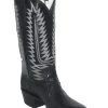 Black Lizard Western Fancy Stitch Cowboy Boots