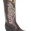 Brown Lizard Western Fancy Stitch Cowboy Boots
