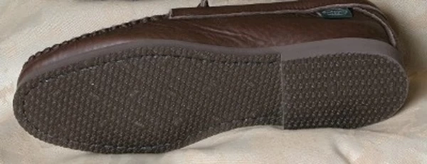 Men's Rubber Sole Deerskin Moccasin Shoes (Size: 9 / Brown) 3 Men's Rubber Sole Deerskin Moccasin Shoes (Size: 9 / Brown) - Image 3