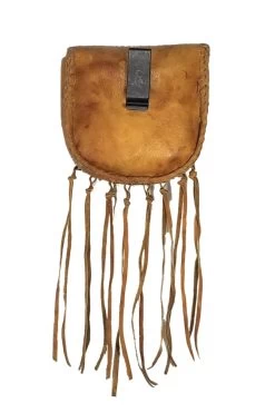 Sand Beaded And Fringed Leather Belt Clip Bag -WildWestFashionFinds Clip Bag Black20650x975 03