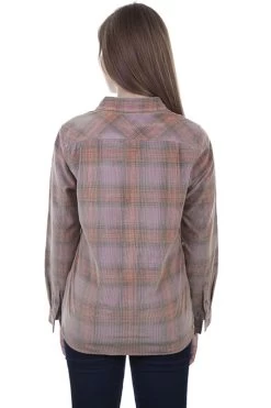 Corduroy Plaid Shirt -WildWestFashionFinds HC443 preview 04