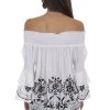 Off The Shoulders Embroidered Blouse