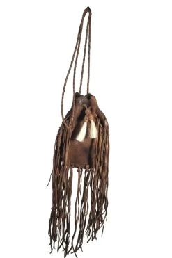 Horse Hair Leather Pouch Braided Cross Body Strap