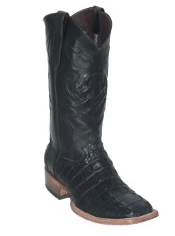 Black Hornback Alligator Western Boots Texas Square Toe