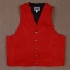 Merrick Red Felt Old West Vest