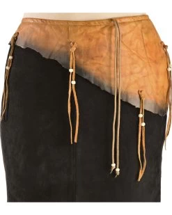 Sioux Suede Skirt With Contrast Leather Belt -WildWestFashionFinds Kobler20Leather20Sioux20Skirt 03