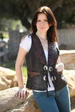 Kobler Carved Leather Vest