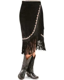 Yuma Fringe Wrap Around Suede Skirt 10 Yuma Fringe Wrap Around Suede Skirt -WildWestFashionFinds Kobler20Leather20Yuma20Skirt 03