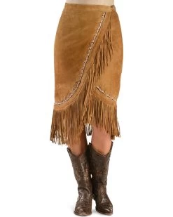 Yuma Fringe Wrap Around Suede Skirt 13 Yuma Fringe Wrap Around Suede Skirt -WildWestFashionFinds Kobler20Leather20Yuma20Skirt 06