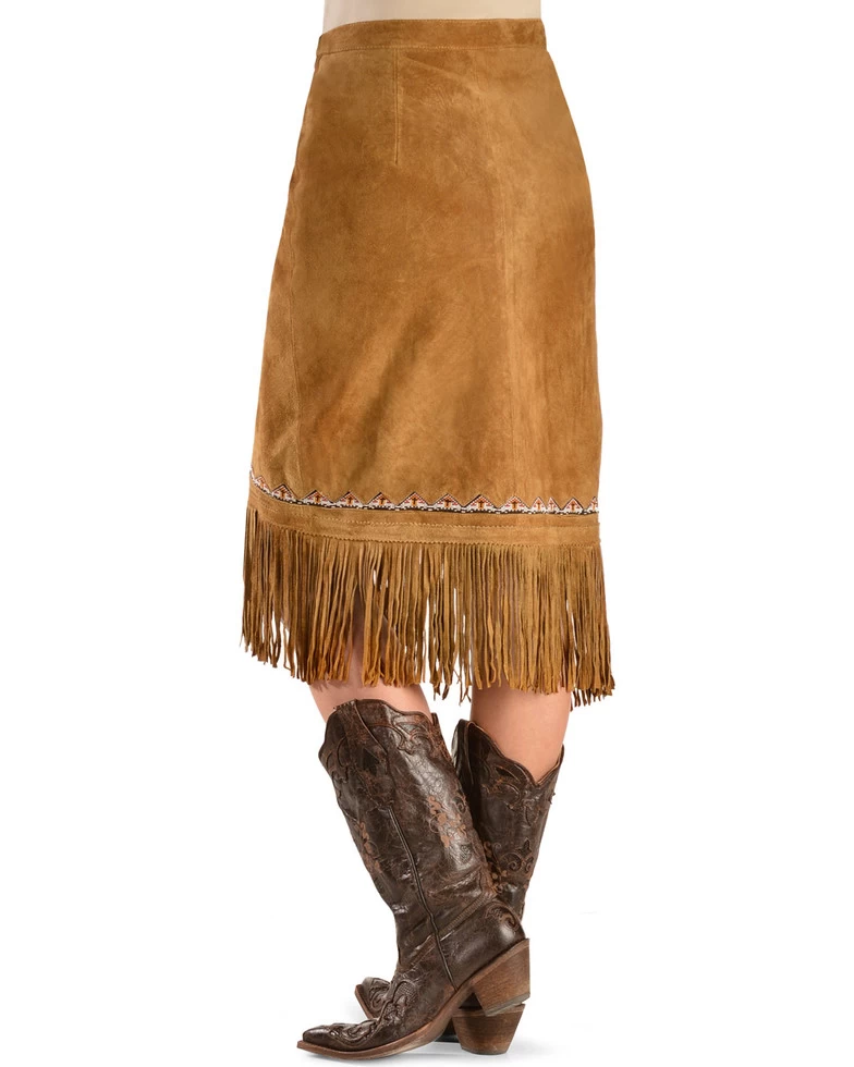 Yuma Fringe Wrap Around Suede Skirt 7 Yuma Fringe Wrap Around Suede Skirt - Image 7