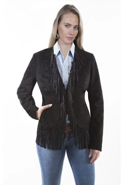 Suede Fringe Jacket