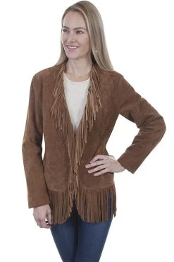 Suede Fringe Jacket -WildWestFashionFinds L1003 102 preview 03