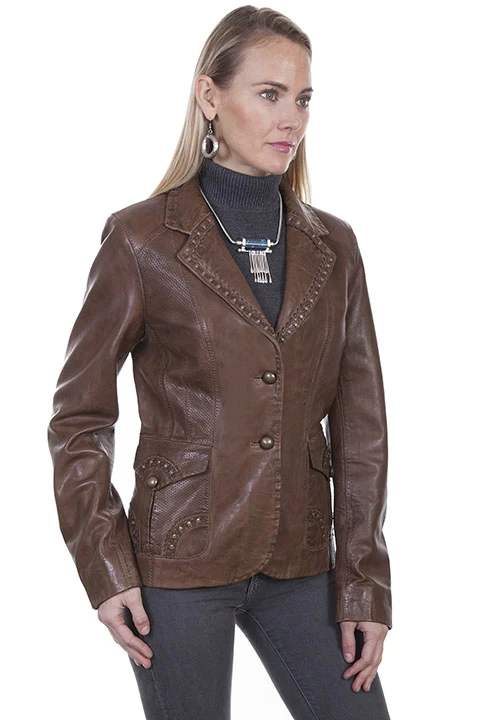 Classic Leather Blazer 2 Classic Leather Blazer - Image 2
