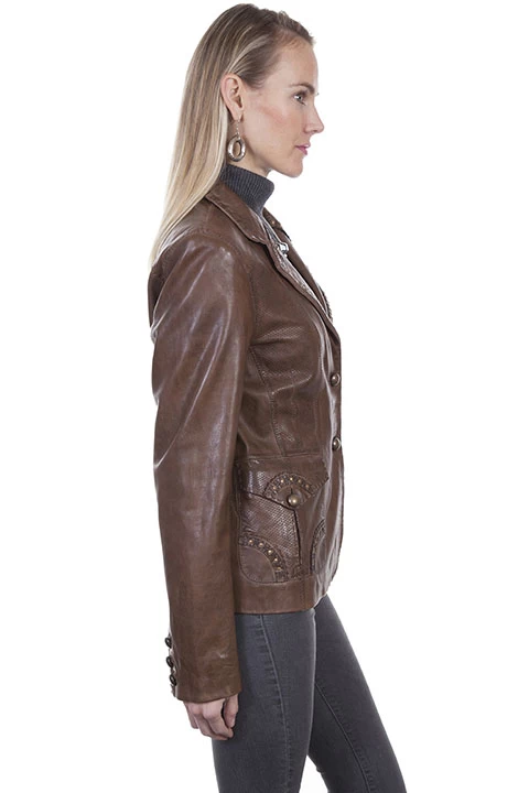 Classic Leather Blazer 3 Classic Leather Blazer - Image 3