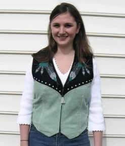 Leather Vest Of Feathers