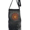 Fringe Leather Medicine Shoulder Cross Body Bag