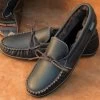 Men's Cushion Flex Sole Sheepskin Moccasin Slippers