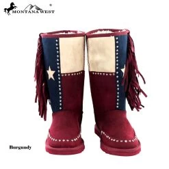 Montana West Texas Pride Boots With Fringe -WildWestFashionFinds Montana20West20BST 017 100520Texas20Pride20Boots20fringe 03