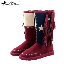 Montana West Texas Pride Boots With Fringe -WildWestFashionFinds Montana20West20BST 017 100520Texas20Pride20Boots20fringe 04