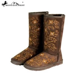 Montana West Embroidered Boots -WildWestFashionFinds Montana20West20BST 100 1005 GY20Embroidered20Boots 07