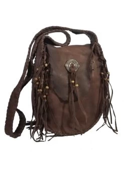Old Faitful Concho Front Leather Shoulder Cross Body Bag -WildWestFashionFinds Old Faithful Bag Black20650x975 03