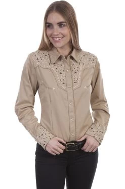 Embroidered Poly/rayon Blend Blouse -WildWestFashionFinds PL 866 preview 05