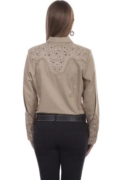 Embroidered Poly/rayon Blend Blouse -WildWestFashionFinds PL 866 preview 06