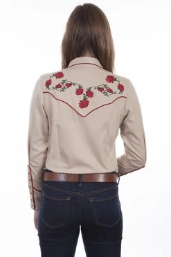 Snap Front Poly/rayon Blend Shirt