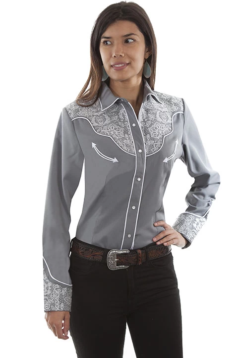 Embroidered Western Shirt 3 Embroidered Western Shirt - Image 3