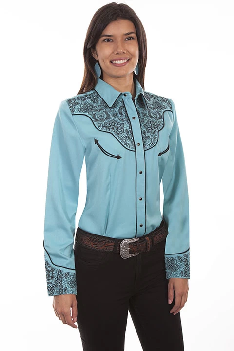 Embroidered Western Shirt 5 Embroidered Western Shirt - Image 5
