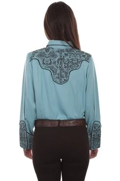 Embroidered Western Shirt 11 Embroidered Western Shirt -WildWestFashionFinds PL 875 BEI preview 06
