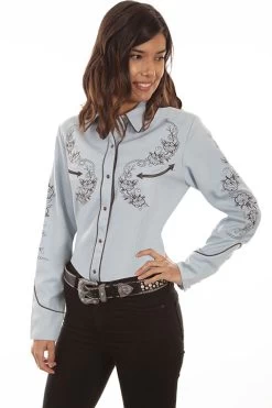 Classic Embroidered Western Shirt