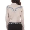 Paisley Embroidered Western Shirt