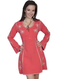 100% Peruvian Cotton Scoop Neck Dress 7 100% Peruvian Cotton Scoop Neck Dress -WildWestFashionFinds PSL 105 preview 03