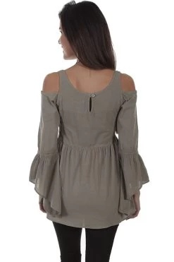 Empire Style Cold Shoulder Tunic