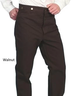 Cotton Canvas Pants -WildWestFashionFinds RW040 BLK preview 04