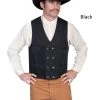 Fashionable Double Breasted Canvas Vest