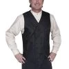 Wide Notched Lapel Double Breast Vest