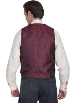 Wide Notched Lapel Double Breast Vest -WildWestFashionFinds RW227B preview 04